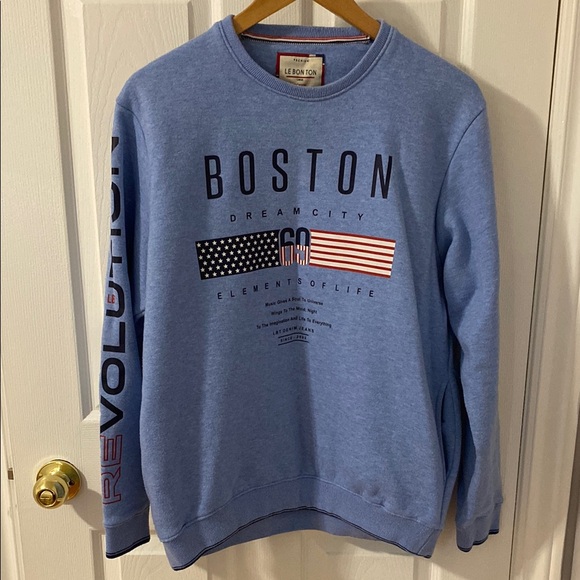 le bon ton Other - Le Bon Ton VINTAGE Boston Graphic Men's Sweater